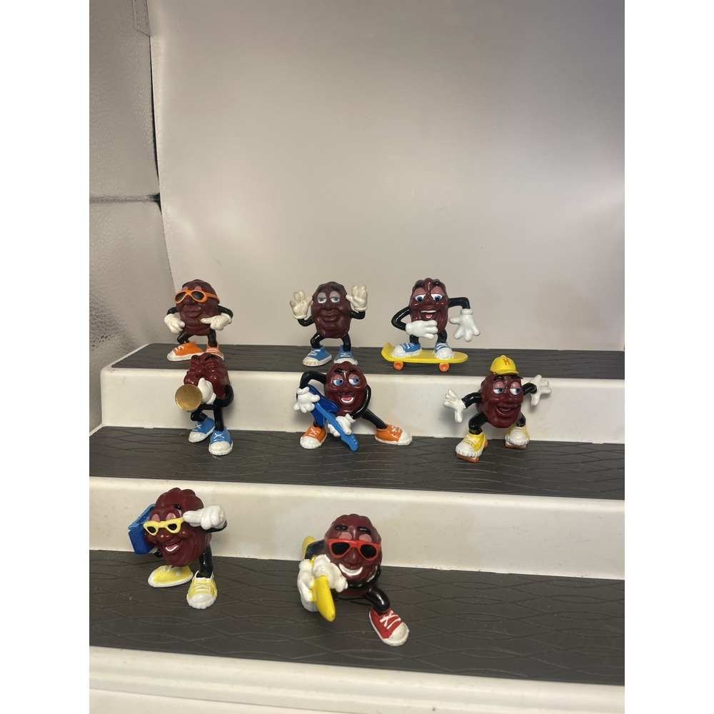 Vintage California Raisins PVC Figures 1987/ 1988  Applause Inc Lot of 8 Lot 3